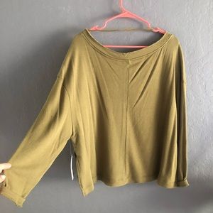 Free People Green Sweater